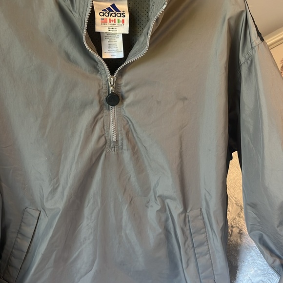 Adidas Gray Windbreaker Pullover - Picture 5 of 9